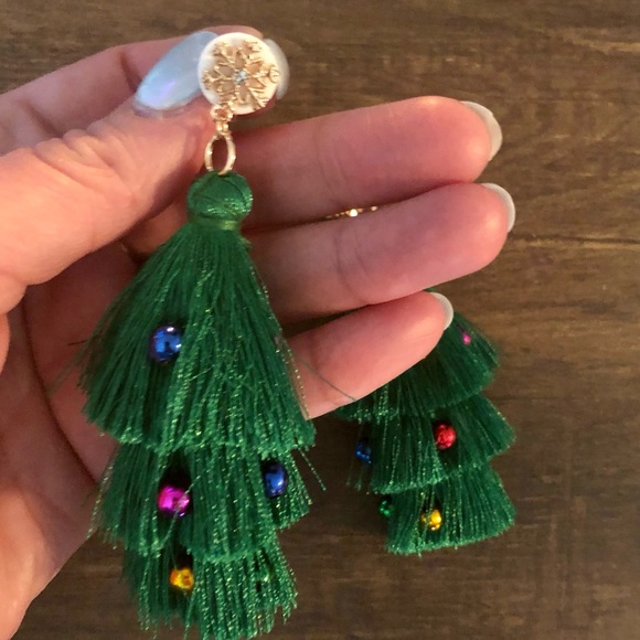 Christmas Tree Christmas Tree Dangle Drop Earrings - Picture 9 of 13